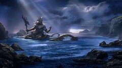 Water game trident Poseidon gods god of war video mythology God 