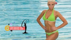 Water Green woman blondes brunettes 2008 bikini swimming pools 