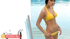 Water Green woman blondes brunettes 2008 bikini swimming pools 