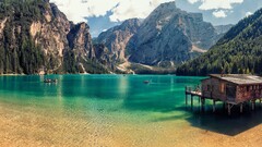 water Lake Mountains South Tyrol nature landscape outdoors Alps