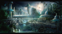 Water Landscapes cityscapes futuristic