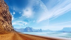 Water Landscapes deserts skyscapes