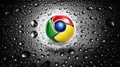 Water logos Google Chrome