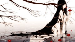 Water long hair see-through