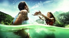 Water love couple loving