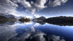 Water Mountains Landscapes reflections