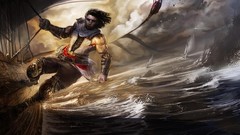 Water ocean Men ships prince of persia concept art video games 