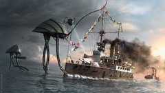 Water ocean Robots cyborgs