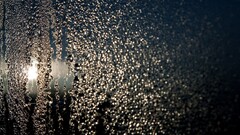 water on glass multiple display water drops
