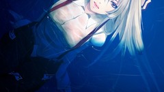 Water pants blue touhou