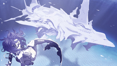 Water purple hair com short original Masariro konachan