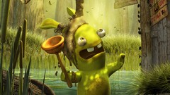 Water rabbits smiley face