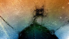 Water rain Boats ripples