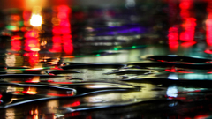 Water rain watercolor reflections