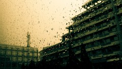 Water rain window wet romania water drops skyscapes rain on 