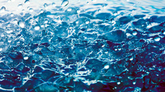 Water ripples water drops