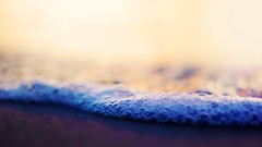 Water sand foam bubbles