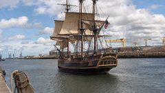 Water ships piers vehicles