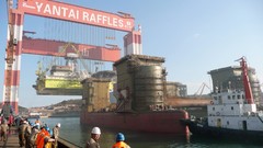 Water ships port Cranes Loading workers Docks dockyard