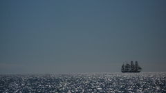 Water ships sail ship