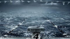 Water storm swimming digital