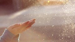 Water sun palm hands