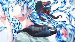 Water text fish white background goldfish water drops 