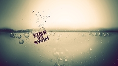 Water Typography splashes