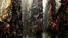 Water urban concept art