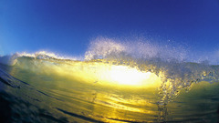 Water waves sunlight blue