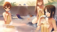 Water woman anime girls inami mahiru todoroki yachiyo takanashi 