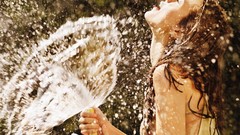 Water woman wet Actress brunettes Spanish teen wet clothing 