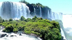 waterfall Iguazu Falls landscape river