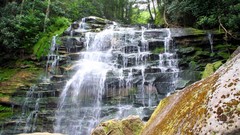 Waterfall watercourse nature water