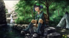 Waterfalls kawashiro nitori headphones