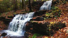 Waterfalls rocks streams bing forests massachusetts fallen 
