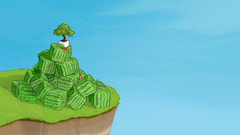 Watermelons Bonsai cubes artwork