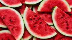 Watermelons fruits sliced