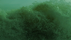 Waves water foam spray