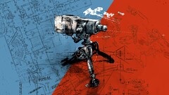 weapon artwork blue red turrets blueprints Azul