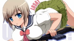 Weapons Anime blondes anime girls blue eyes school uniforms 