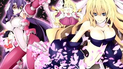 Weapons Anime red eyes bows blondes masks anime girls blue eyes 