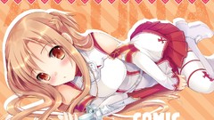 Weapons Anime red eyes Swords long hair anime girls brunettes 