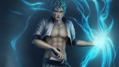 Weapons Anime Swords blue hair bleach Espada artwork grimmjow 