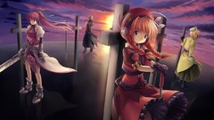 Weapons Anime Zafira Swords anime girls mahou shoujo lyrical 