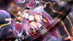 Weapons armor multicolor anime girls blue eyes infinite stratos 