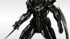 Weapons armor skulls blades science fiction concept art artwork 