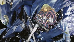 Weapons blondes anime girls redjuice artwork mecha scans Five 