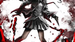 Weapons blood Manga Princess drawings anime girls uniforms 