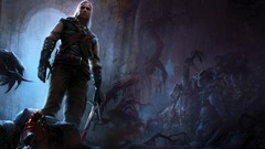 Weapons blood Monsters Corpse Swords the witcher White Wolf 